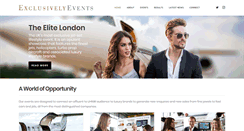 Desktop Screenshot of exclusivelyevents.co.uk